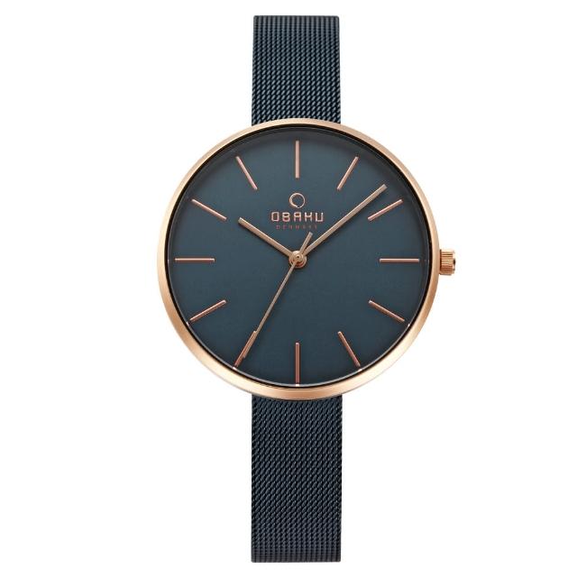 【OBAKU】純粹經典三針時尚米蘭腕錶(V211LXVLML)