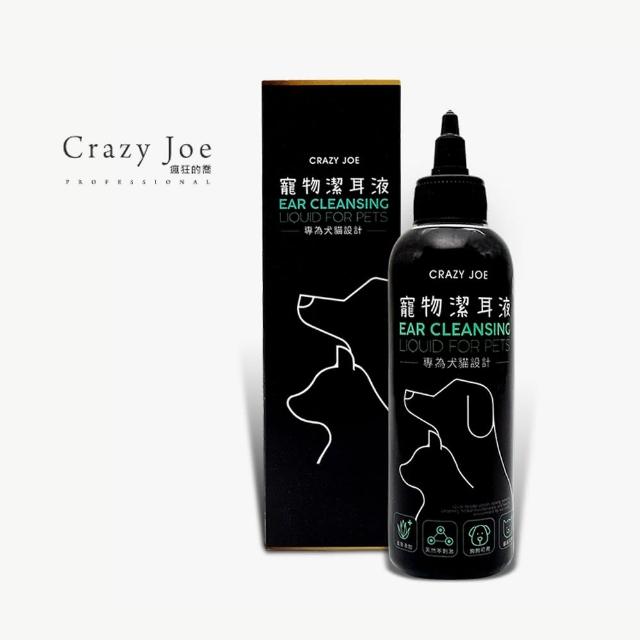 Crazy Joe 瘋狂的喬寵物潔耳液0ml 專為犬貓設計 淨化耳內肌膚保濕舒緩 Momo購物網