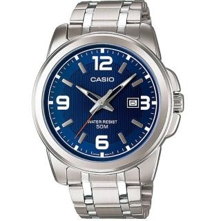 【CASIO】專業時尚紳士腕錶-藍面(MTP-1314D-2A)