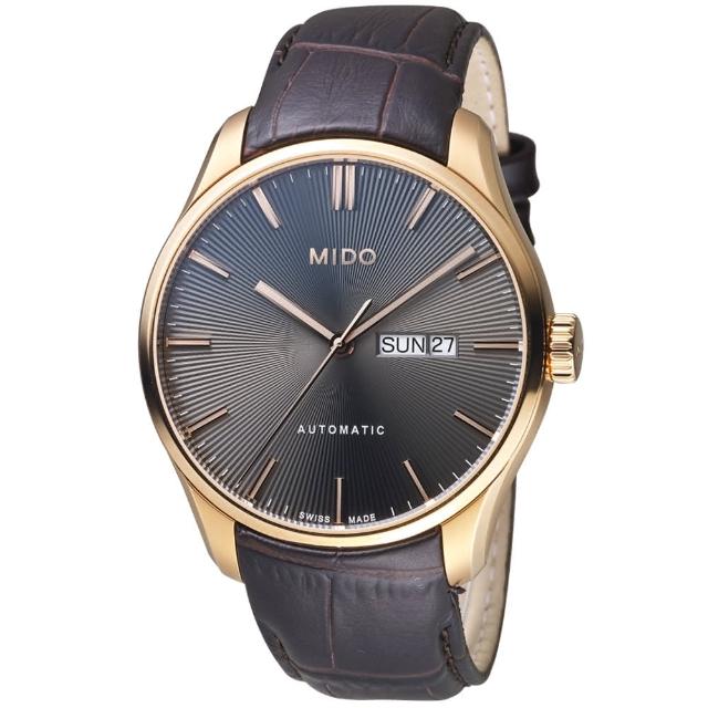 【MIDO美度 官方授權】Belluna Gent系列時尚紳士腕錶(M0246303606100)