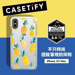 【Casetify】iPhone XS Max 耐衝擊保護殼-鳳梨派對