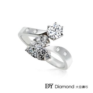 【DY Diamond 大亞鑽石】18K金 0.20克拉 D/VS1 心造型鑽石女戒