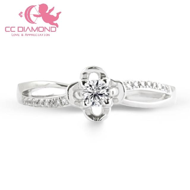 【CC Diamond】鏤空花瓣款 鑽石戒指(甜美型 鑽石戒指)