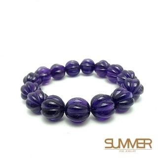 【SUMMER 寶石】紫水晶南瓜手珠(A168)