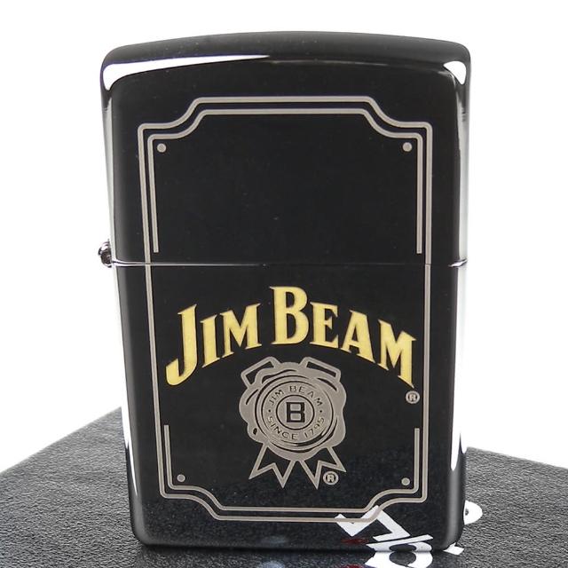 【Zippo】美系~JIM BEAM金賓波本威士忌-標誌圖案設計打火機