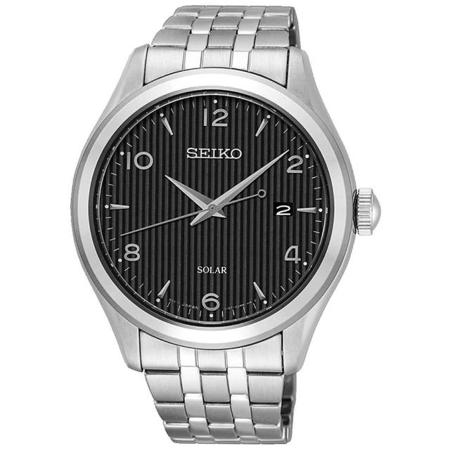 【SEIKO 精工】太陽能紳士線條時尚腕錶(SNE489P1/V157-0CN0D)