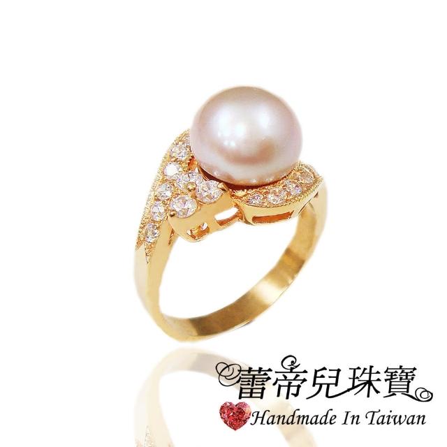 【蕾帝兒】珍愛一生天然珍珠戒指(玫瑰金色款)