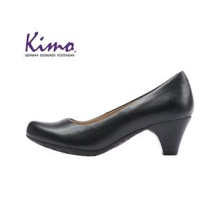【Kimo】簡約優雅上班族時尚素色高跟鞋-都市黑(KAIWF032513)