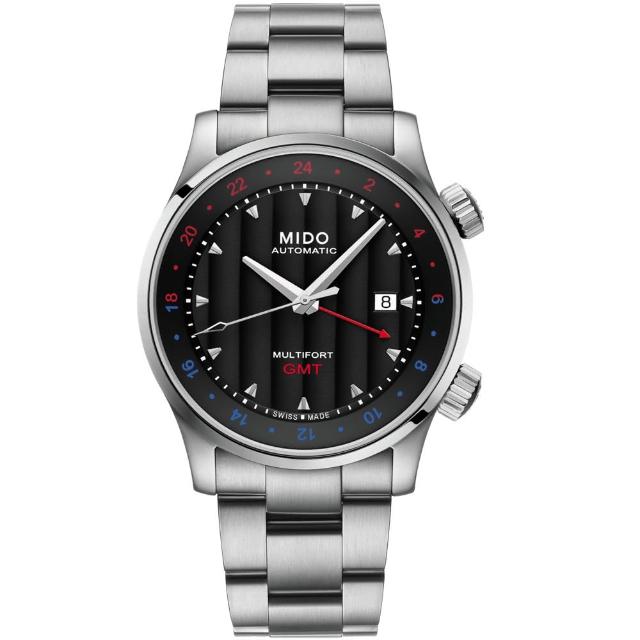 【MIDO 美度 官方授權】MULTIFORT先鋒系列GMT機械腕錶(M0059291105100)