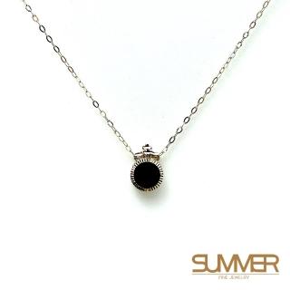 【SUMMER寶石】輕珠寶 優雅設計14K金 縞瑪瑙項鍊(KG106)
