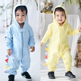 【Baby童衣】立體造型長袖拉鍊連身衣 82043(共2色)