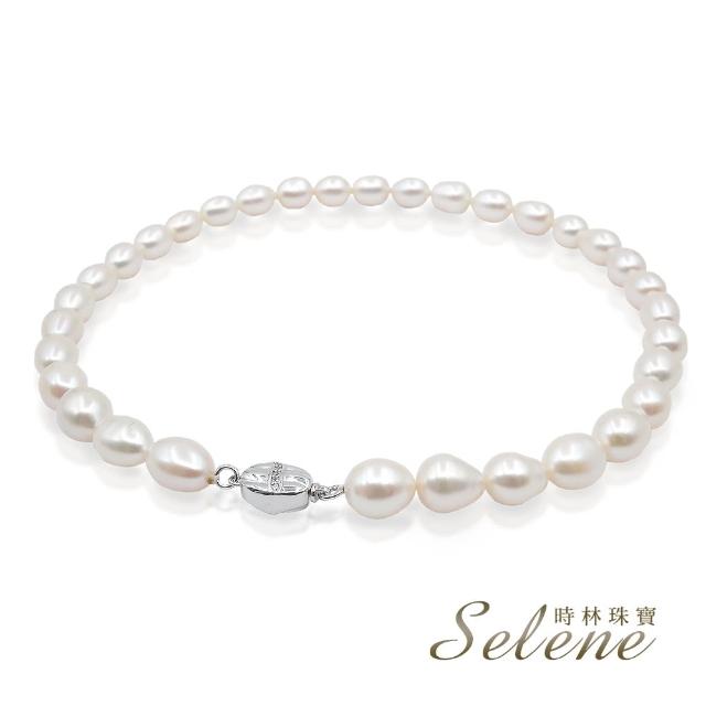 【Selene】雅致氣質淡水珍珠項鍊(8x10mm)
