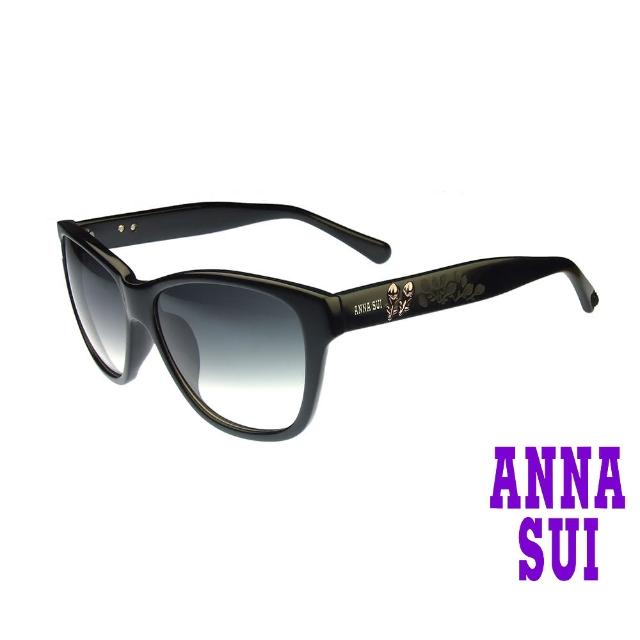 【ANNA SUI 安娜蘇】安娜浮雕系列太陽眼鏡(AS853-001-黑)