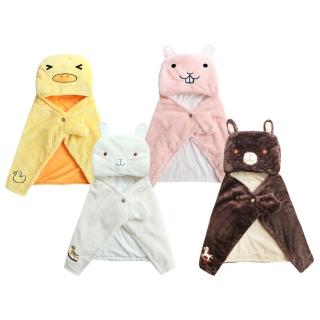 【Baby 童衣】嬰兒套頭包被 抱毯 草泥馬造型羊羔絨抱被 92021(共四色)
