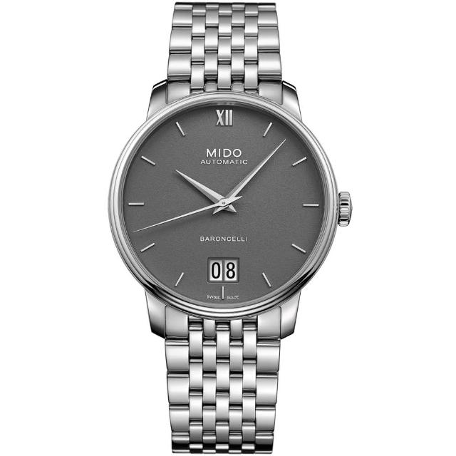 【MIDO 美度 官方授權】BARONCELLI永恆系列III經典機械腕錶(M0274261108800)