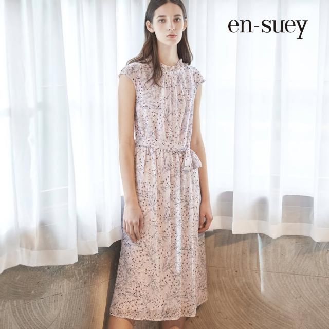 商品比價 En Suey 銀穗 優雅清晰小碎花綁帶雪紡長洋裝 2021年11月 Findprice 價格網