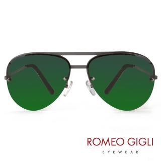 【Romeo Gigli】義大利質感水滴型個性太陽眼鏡(墨綠-RG209-2X5)