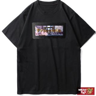 【AMERO】台灣製造 男裝圓領短袖T恤(純棉布料 立體鋼印英文印花 情侶裝 有大尺碼)