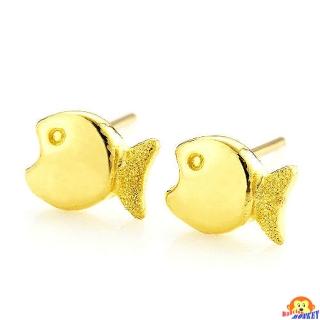 【D.M.】快樂魚黃金耳環0.35錢