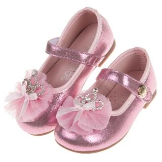 【布布童鞋】BABYVIEW台灣製閃亮粉色王冠兒童公主鞋(K9E860G)