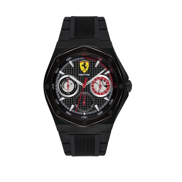 【Ferrari 法拉利】狂野飛速橡膠時尚腕錶(0830538)