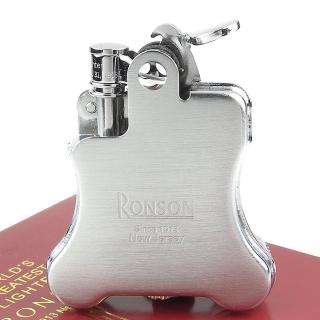 【RONSON】Banjo系列-燃油打火機(緞銀款)