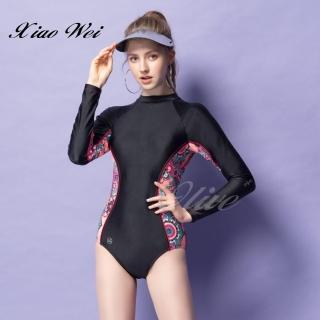 【沙兒斯】時尚流行三角連身長袖泳裝(NO.B919038)
