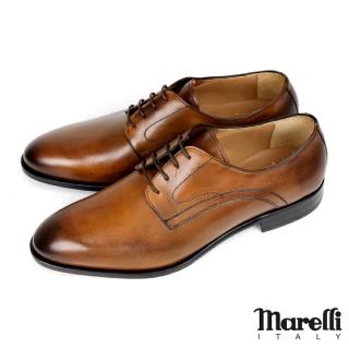 【Marelli】經典綁帶德比紳士鞋(棕色 M1403L-CUO)