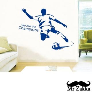 【Mr.Zakka】時尚居家創意風格DIY可移式壁貼(我愛足球)
