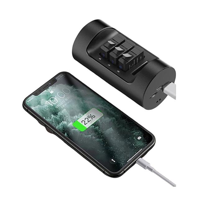 Lotus Gopro Hero8 7 6 5 多功能三槽充電器副廠 Momo購物網