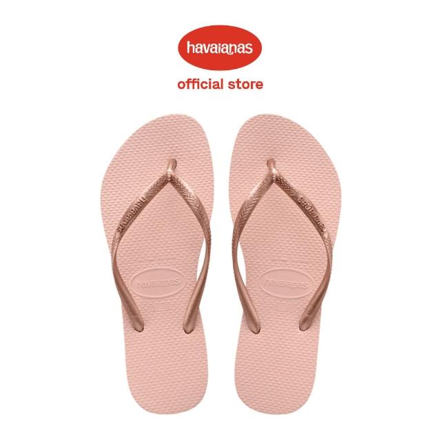 Havaianas 哈瓦仕 拖鞋女鞋夾腳拖人字拖巴西slim 芭蕾粉4000030 0076w Momo購物網