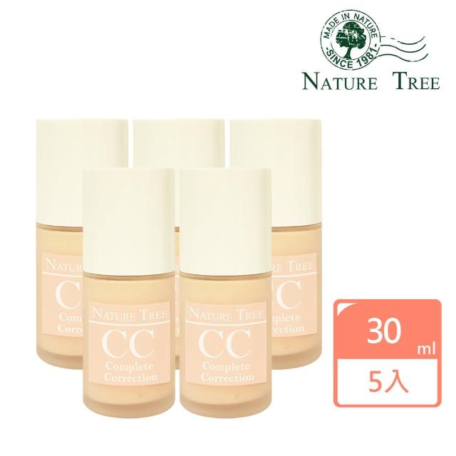 Nature Tree 白皙無瑕柔光輕透cc霜5入囤貨組 30mlx5 Momo購物網