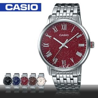 【CASIO 卡西歐】型男必備_不鏽鋼錶帶_羅馬數字_礦物玻璃_防水_男錶(MTP-TW100D)