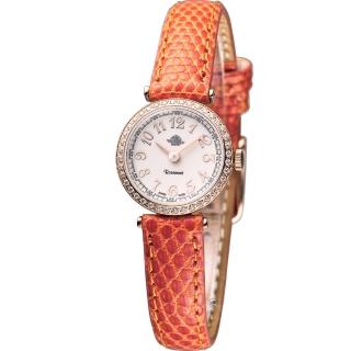【玫瑰錶 Rosemont】茶香玫瑰系列超薄時尚錶(TRS010-05RG-LE-OR)