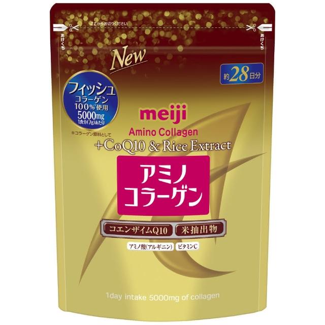 【Meiji 明治】膠原蛋白粉奢華版-璀璨金28日份袋裝196g(膠原蛋白)