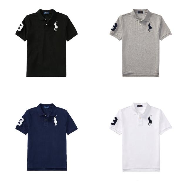 【RALPH LAUREN】POLO Ralph Lauren 休閒 POLO 刺繡大馬短袖臂章上衣(四色可選、版型偏大)