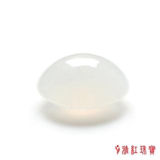 【雅紅珠寶】天然白翡翠蛋面-一片冰心(蛋面)