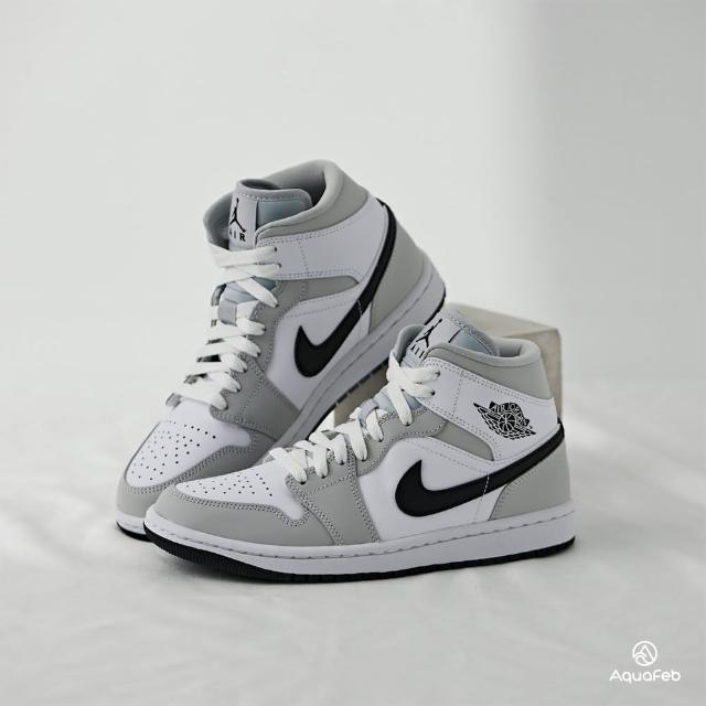 【NIKE 耐吉】Air Jordan 1 Mid “Light Smoke Grey” 女鞋 男鞋 煙灰色 小Dior 籃球鞋 BQ6472-015