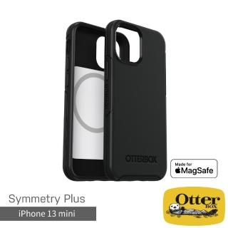 【OtterBox】iPhone 13 mini 5.4吋 Symmetry Plus 炫彩幾何保護殼-黑(Made for MagSafe 認證)