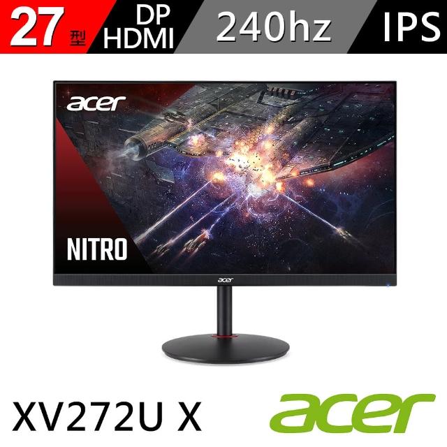 【Acer 宏碁】XV272U X 27型IPS廣色域極速電競螢幕(MM.TFBTT.003)