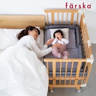 【Farska】童趣森林5合1嬰兒床(圍欄 兒童繪畫桌 成長椅 床中床 靠墊 日本 尿布台 多用途)