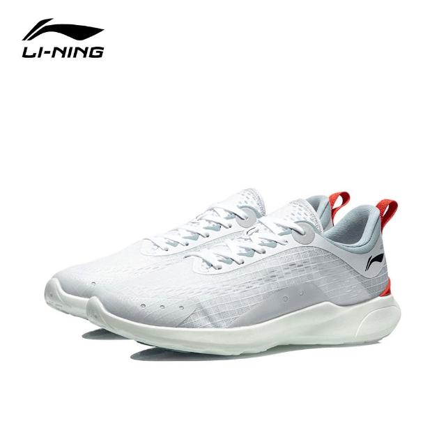Li Ning 李寧 輕逸男子輕質跑鞋標準白 勿忘草藍 Arbr001 1 Momo購物網
