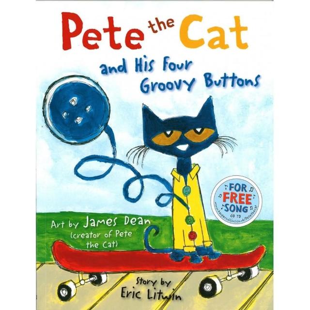 【麥克兒童外文】Pete Cat And His Four Groovy Buttons
