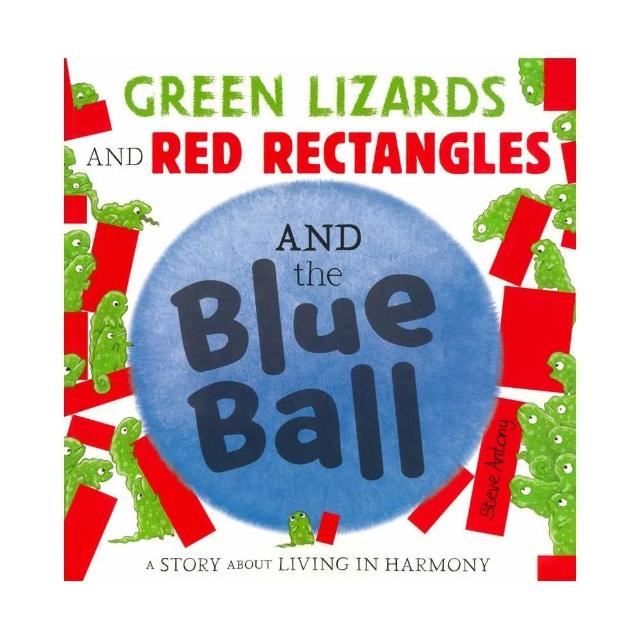 Green Lizards & Red Rectangles & Blue Ball