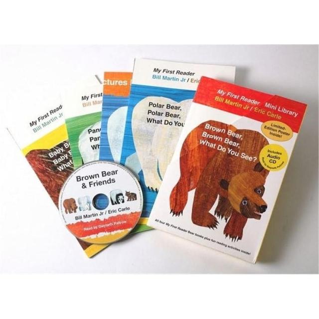 Brown Bear Brown Bear What Do You See? （My First Reader Mini Library）（4平裝+1CD）