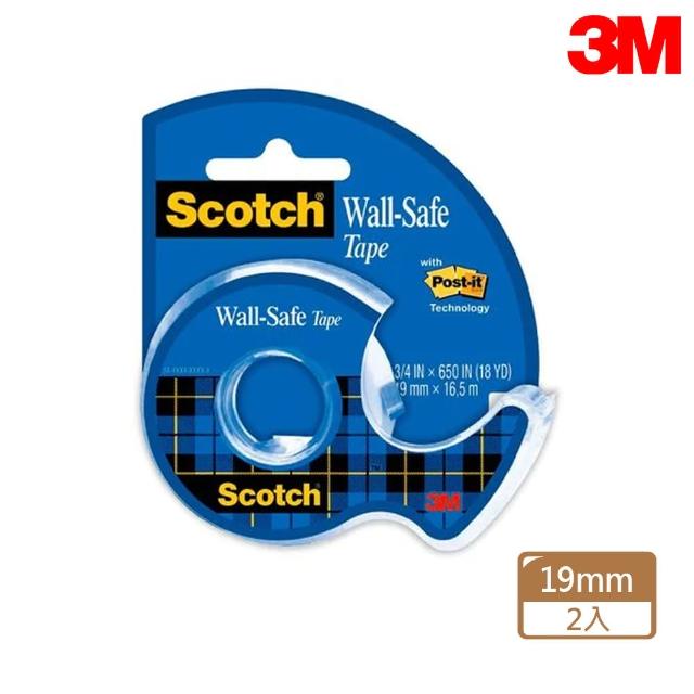 【3M】183 Scotch可再貼護表面膠帶 附輕便膠台 19mmx16.5M(2入1包)