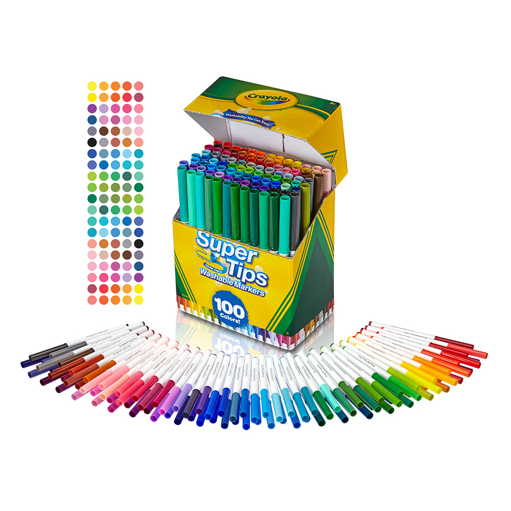 繪兒樂可水洗彩色筆【crayola 繪兒樂】可水洗細桿彩色筆100色