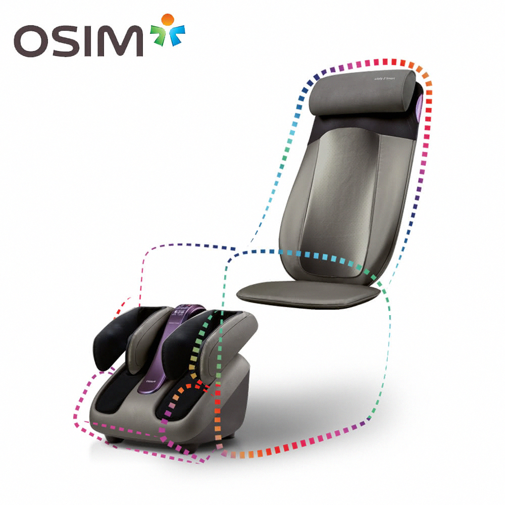 osim diy按摩椅【OSIM】智能DIY按摩椅 智能背樂樂2 OS-290S+智能腿樂樂2 OS-393S(按摩椅/腳底按摩/肩頸按摩)