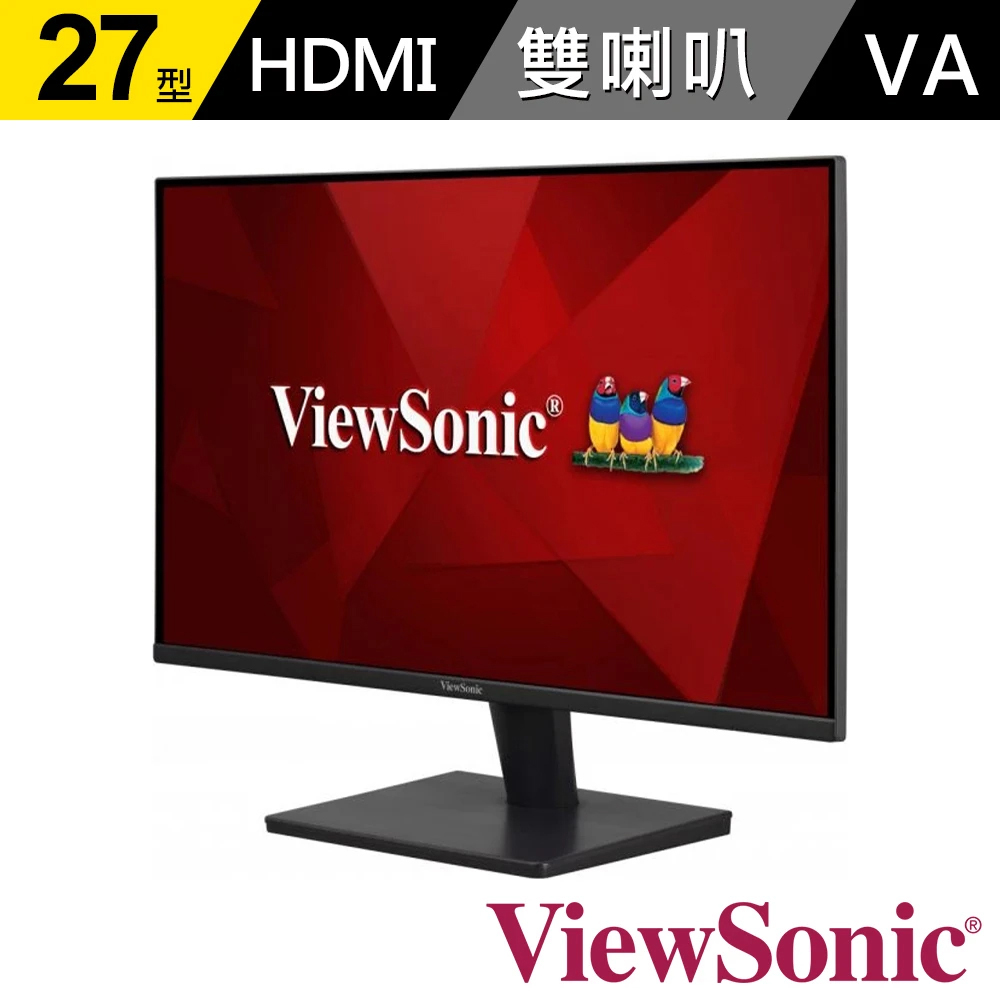 ViewSonic VA2715-2K-MHD【ViewSonic 優派】VA2715-2K-MHD 27型 2K薄邊框螢幕(VA/QHD/內建喇叭)