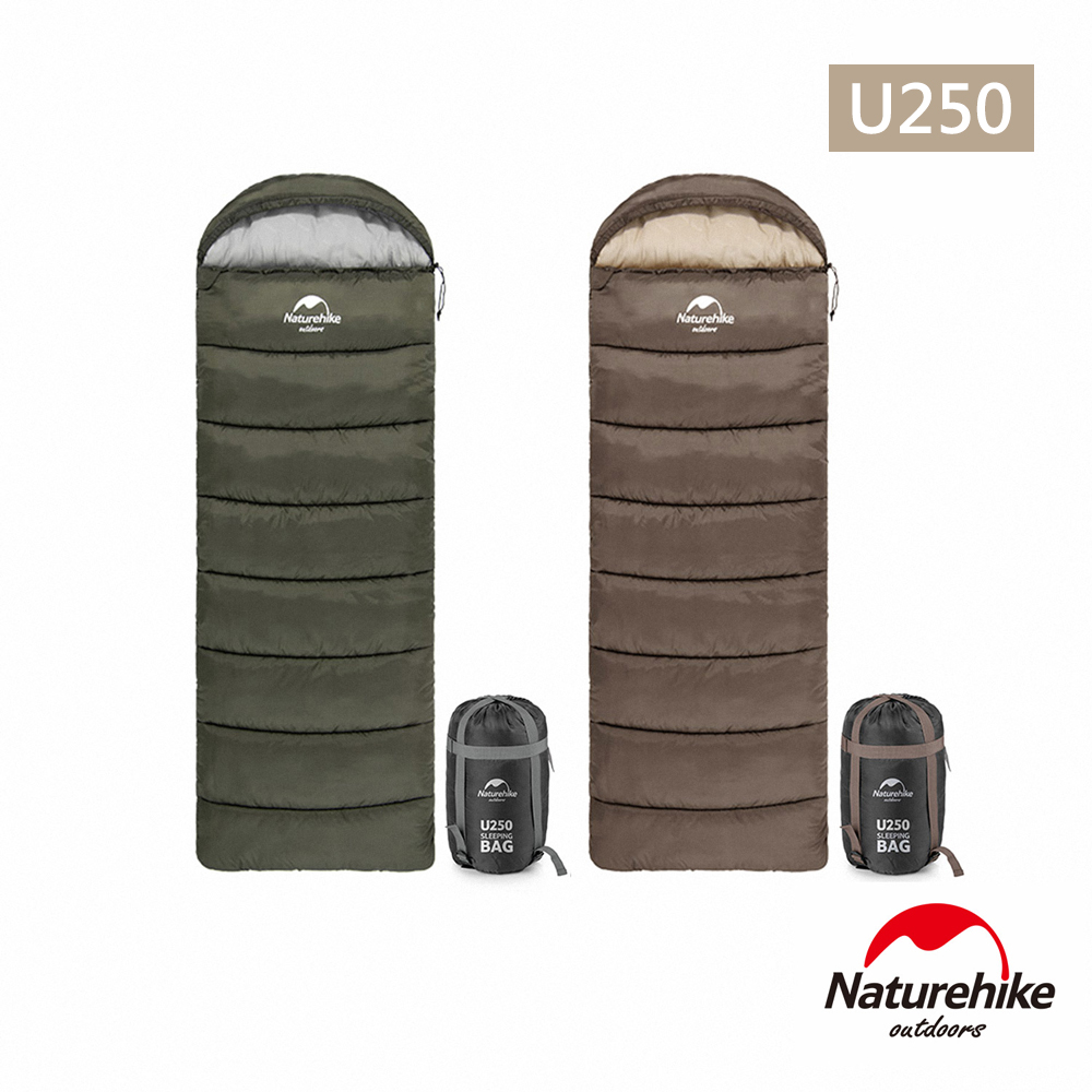 naturehike 睡袋 u250【Naturehike】U250全開式保暖睡袋 MSD07 超值2入組(台灣總代理公司貨)